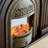 Nut-Brown Solid Wood Electric Fireplace