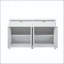 Buffet scandinave à motif de vagues avec tablettes réglables-537227321