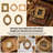 25Pcs White Vintage Ornate Mini Resin Picture Frames, Antique Baroque Style Tiny Square & Oval Photo Frames, DIY Craft Decorative Frames For Home Wall Art, Jewelry Display, Photo Prop Decoration-1311281727