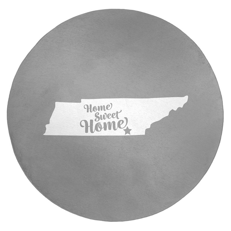 Tapis en poly-chenille chattanooga à la maison, Rond 5 pi