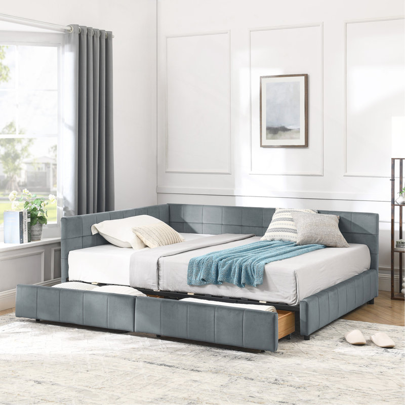 Versatile Upholstered Daybed With Extraordinary Features For Comfort And Functionality