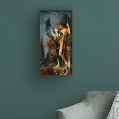 Œdipe et le sphinx 1864 par Gustave Moreau - peinture sur toile tendue