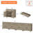 Scarlett 135.4'' Sideboard, Grey Wash-1123391540