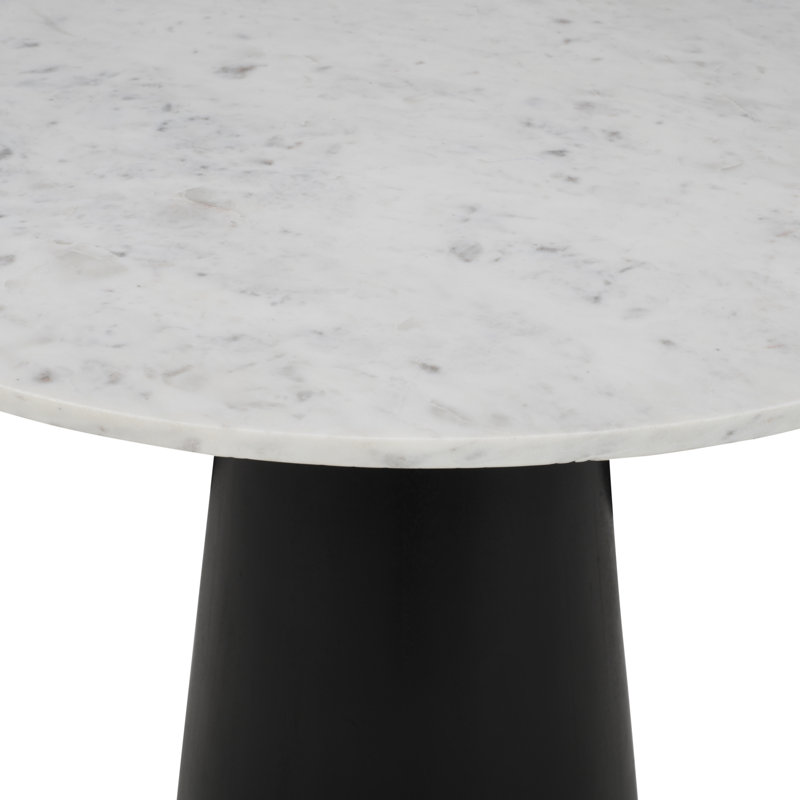 Ensemble de trois tables d'appoint en bois massif Topher, Noir