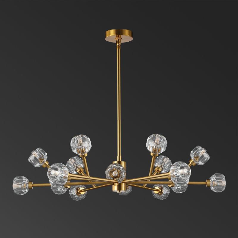 Elizabelle 18 - Light Chandelier, Gold