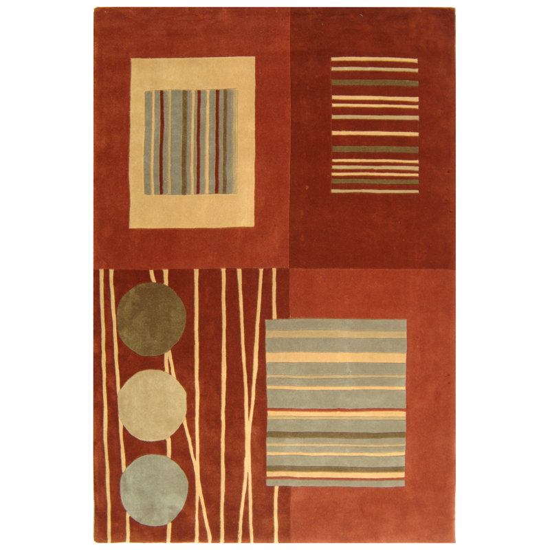 Tapis rouille, Rectangle 9 pi 6 po x 13 pi 6 po