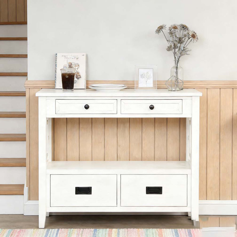 Console Estevon, Blanc antique