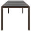 Leighland Rectangular Glass Steel Outdoor Dining Table - 250 cm W 100 cm D-1484414598