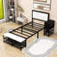 Lit plateforme en métal avec rangement et tête de lit-2128598696-2128598697