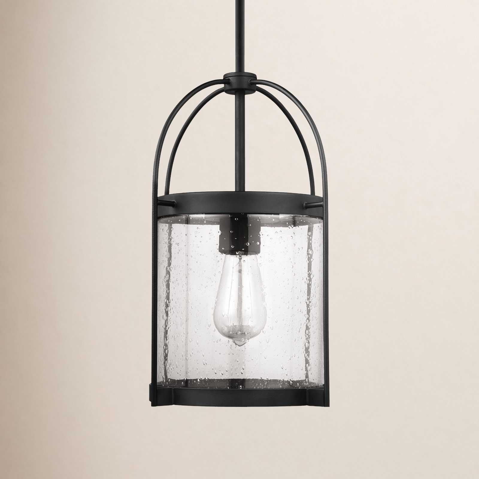 Yates Single Light Glass Dimmable Pendant