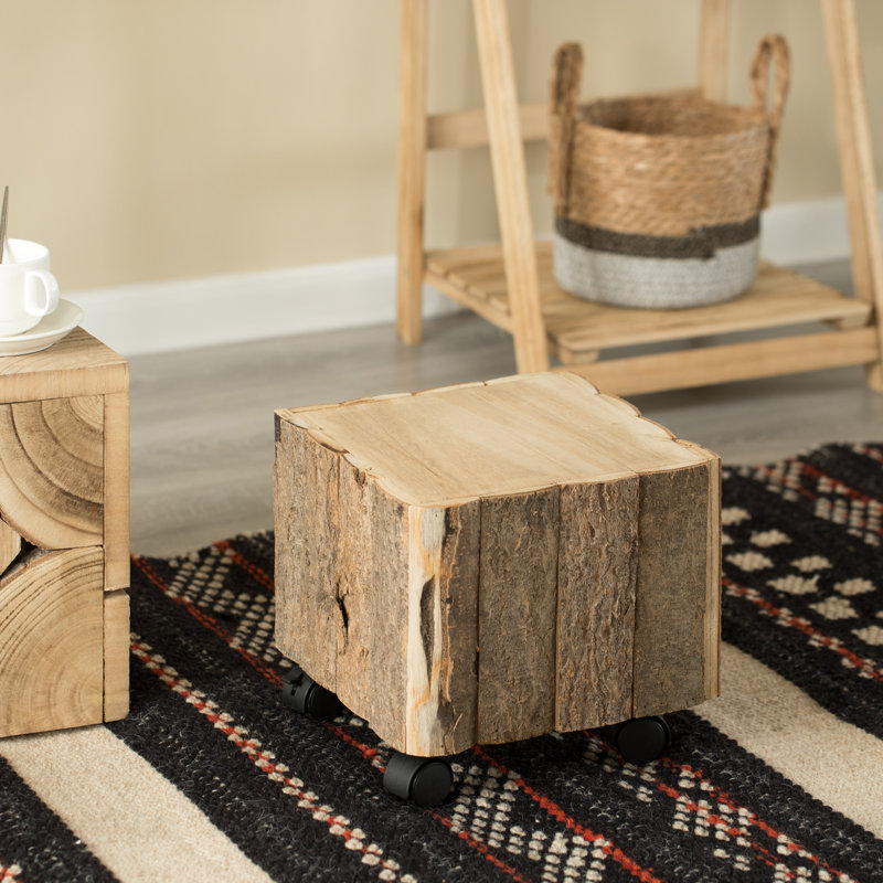 Brandina Solid Wood Accent Stool