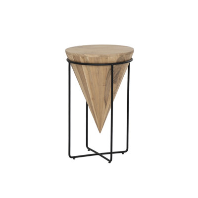 Dairius Solid Wood Top End Table
