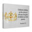 Father's Glory Are His Children Proverbs 17:6 - Wrapped Canvas Print-1918579611