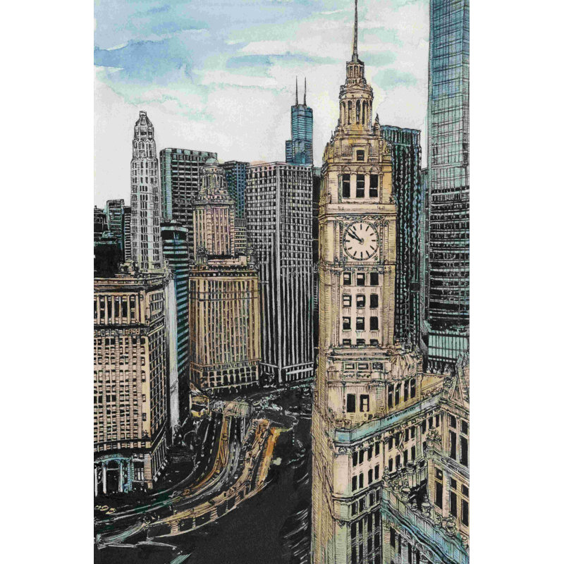" Fab Fruit II " Painting Print, 36" H x 24" W  , No, Black Floater Framed