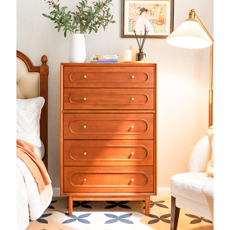 Commode d'appoint style français en bois de cerisier