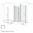 Half Frame Shower Door (Matte Black)