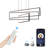 Kanise 3-Light WiFi Smart Modern Chandelier Rectangular Kitchen Island Pendant with Remote-1943935633