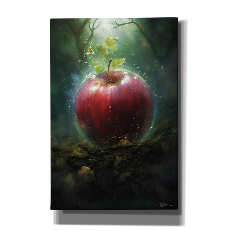Art mural sur toile Winston Porter «Magical Apple Fantastic 6» par Momart, H 60 po x l 40 po x P 1,5 po
