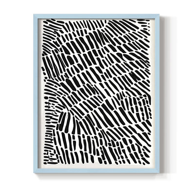 Abstrait, impression encadrée Cxxvii - prêt à être accroché