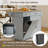 Rolling Kitchen Island With Trash Can Storage, Drop Leaf & Power Outlet, Towel Rack & Spice Rack, Large Mobile Island Table For Kitchen-1213204062