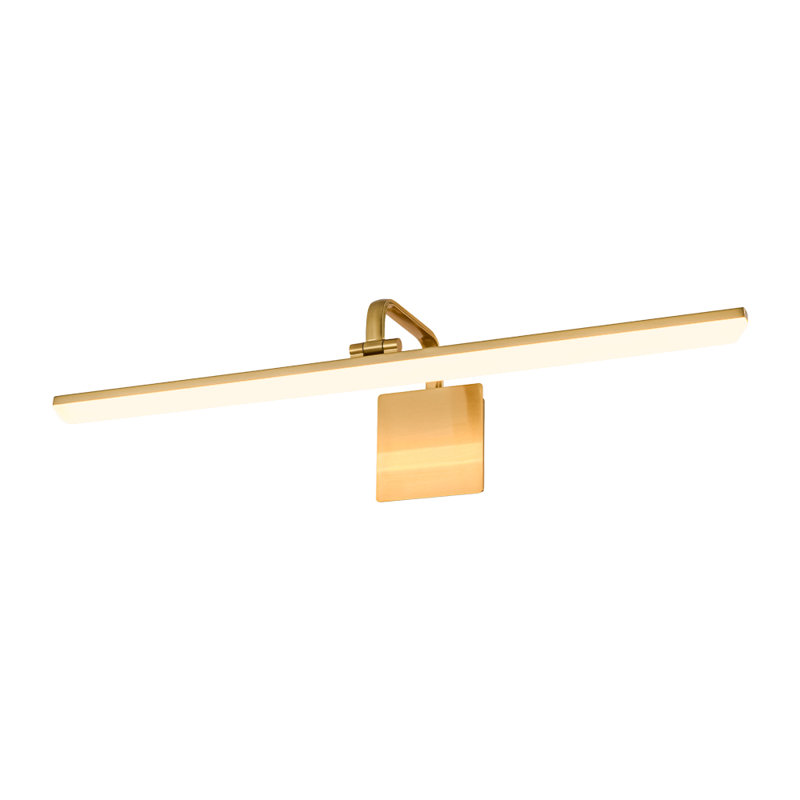 Mekesha Dimmable Led Bath Bar, 3000K-6000K, 5.1" H x 31.5" W x 8.3" D, Brass Gold