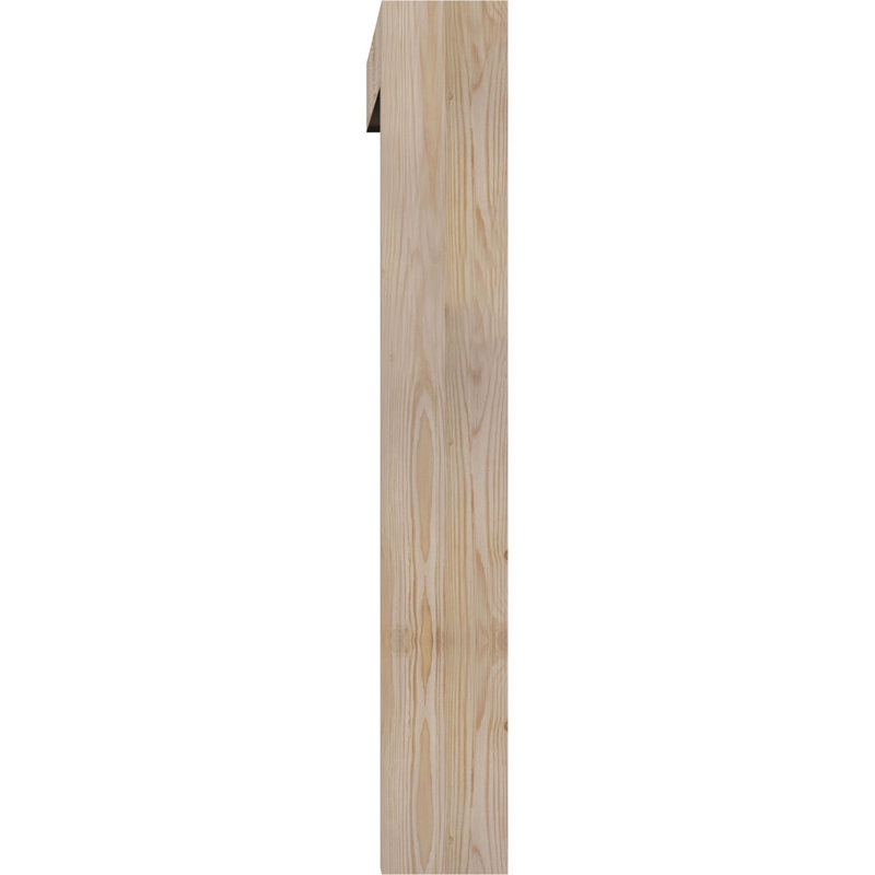Thorton Block Bracket with Offset Brace, 38 x 38, 5 1/2"W Douglas Fir (Smooth)
