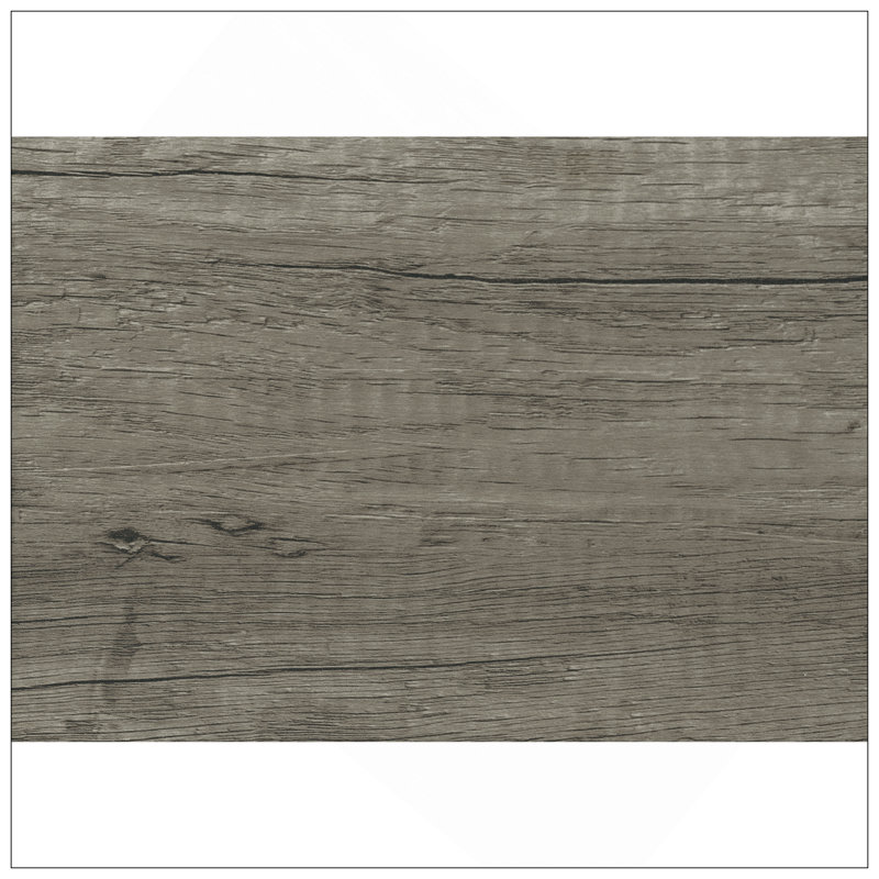 Table de chevet en bois patiné avec 2 tiroirs, style transitionnel pour les chambres modernes et classiques, Gris
