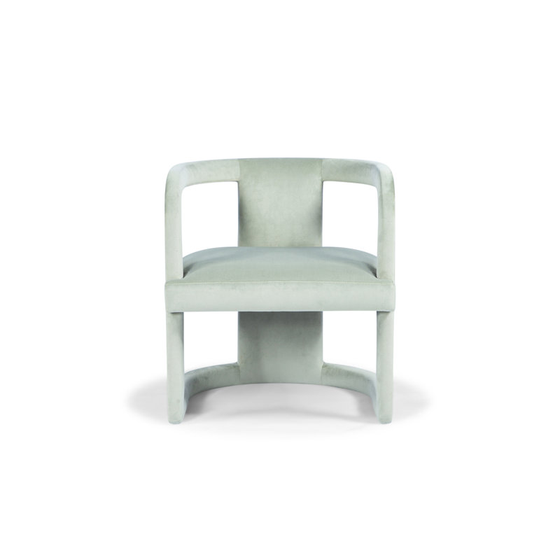Metro Barrel Chair, Stax Moss Green Performance Velvet