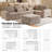 Bennett 6-Piece Upholstered Corduroy Sectional-1182244501