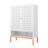 Grid Double Door Shoe Cabinet-1276027165