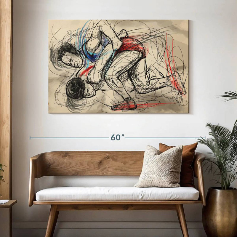 Sirci Wrestling, H 32 po x l 48 po