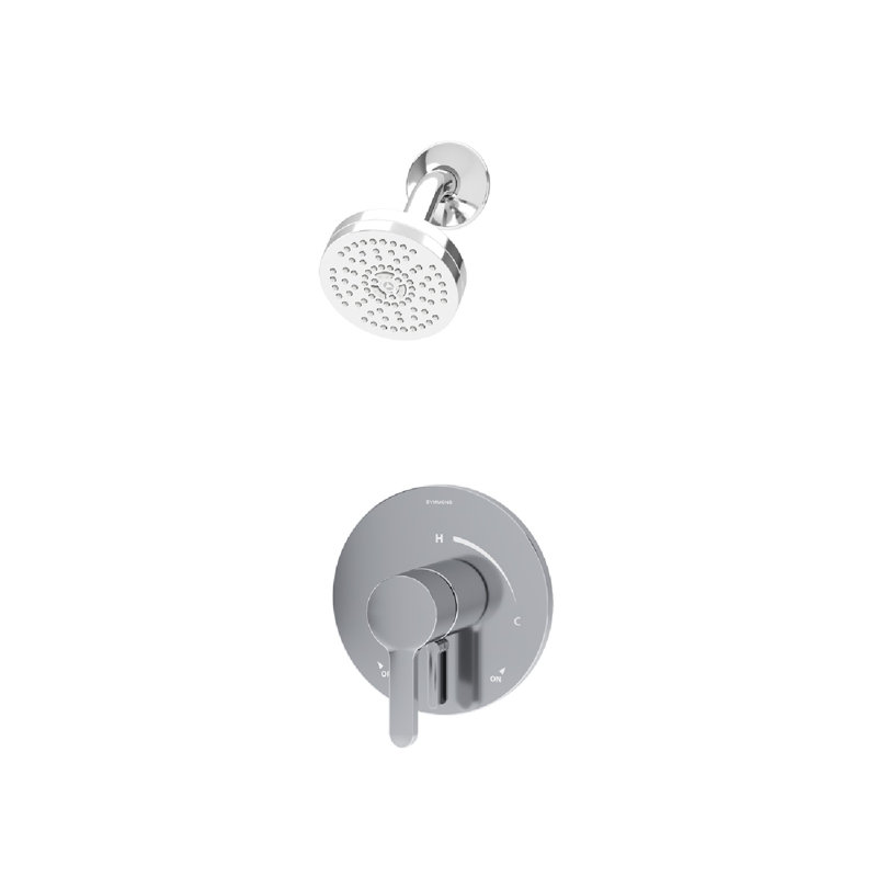 Solarity Hydromersion Single Mode Single Handle Shower Trim Kit With Volume Control, Polished Chrome