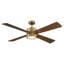 Ventilateur de plafond à intensité variable en laiton brossé de 52 po avec lumières DEL et télécommande 6 vitesses Camran