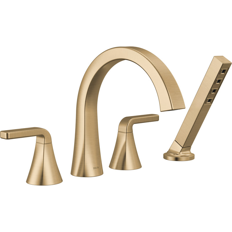 Roman Tub Trim with Hand Shower, Champagne Bronze
