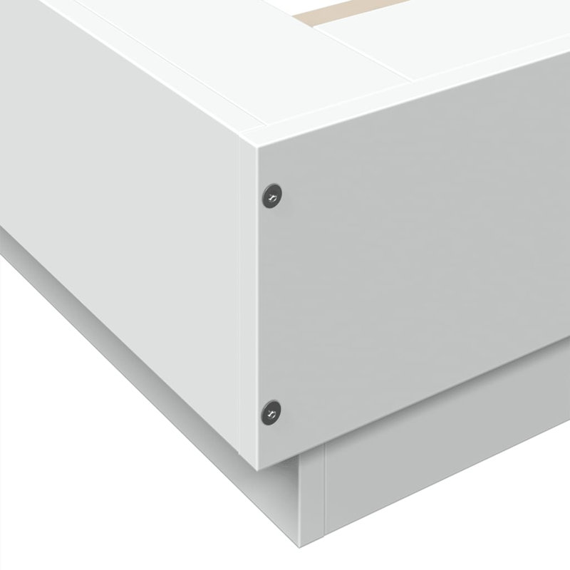 Bormann Bed, White, European Kingsize (160 x 200 cm)