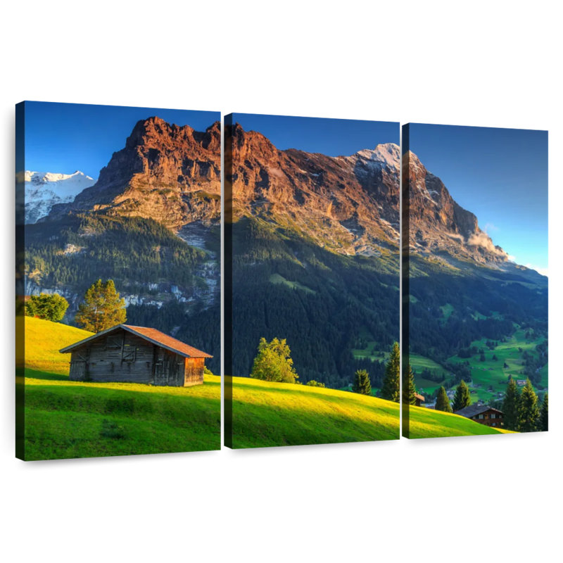 Lilie Eiger Peak Barn, 28" H x 45" W