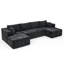 Canapé modulaire en U en chenille de 132 pouces à compression pour la maison-828267221