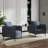 29" W Upholstered Velvet Club Accent Chair-336340862