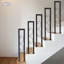Rampe décorative en U pour escalier en métal