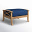 Repose-pieds d'extérieur en teck avec coussin Brunswick-55836198-108940796