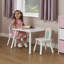 Kids Unicorn Table and Two Chairs Set