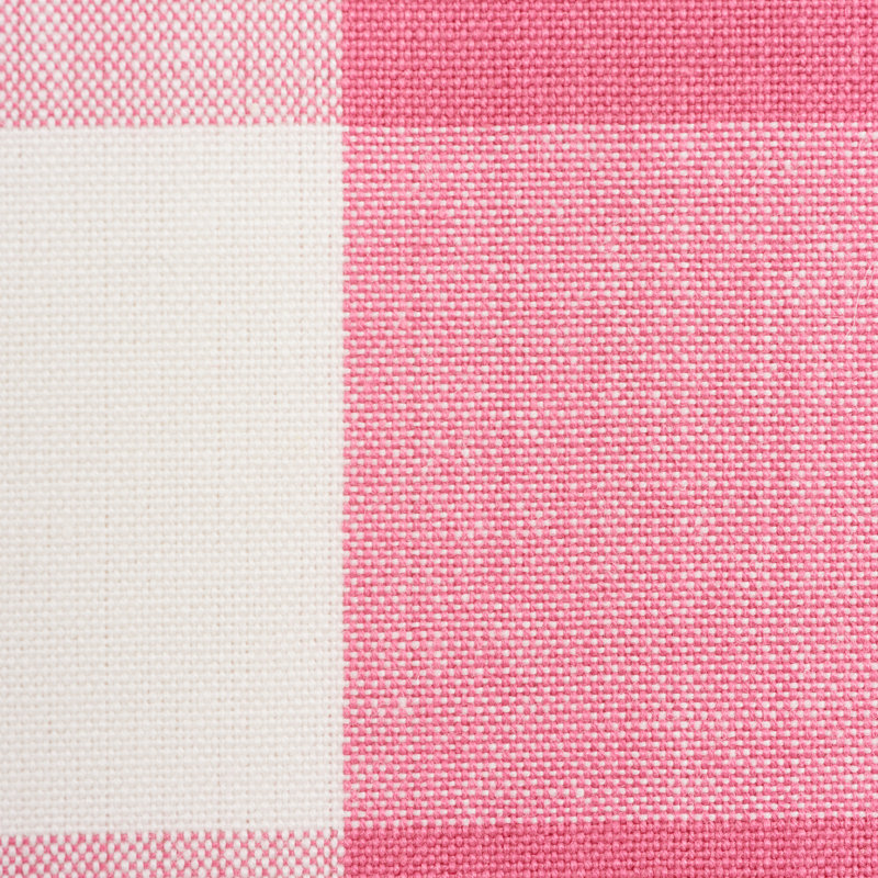 Camden Cotton Check Fabric, Magenta