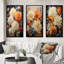 «Chrysanthemums Autumn Collage», 3 pièces sur toile-938386743-938386736