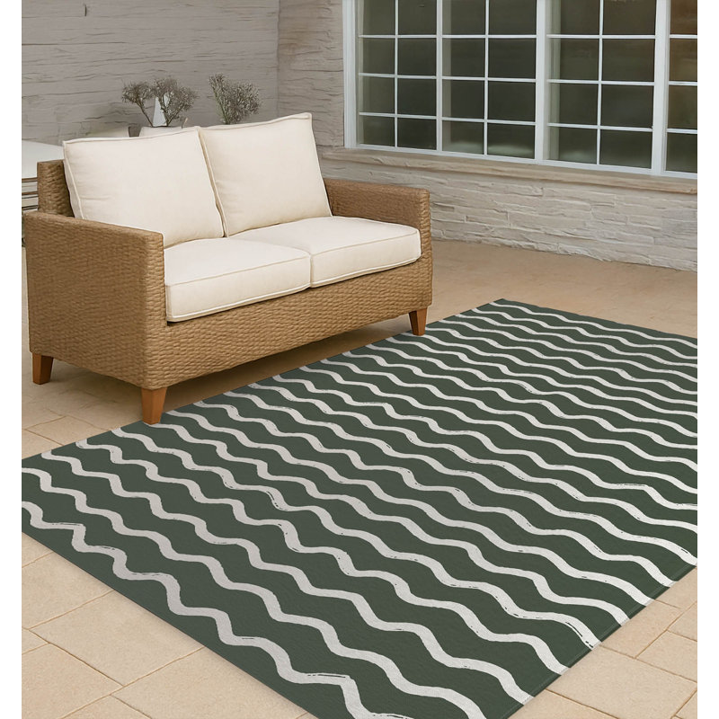 Tapis d'extérieur antidérapant Wiggle Row, Rectangle 4pi x 6 pi