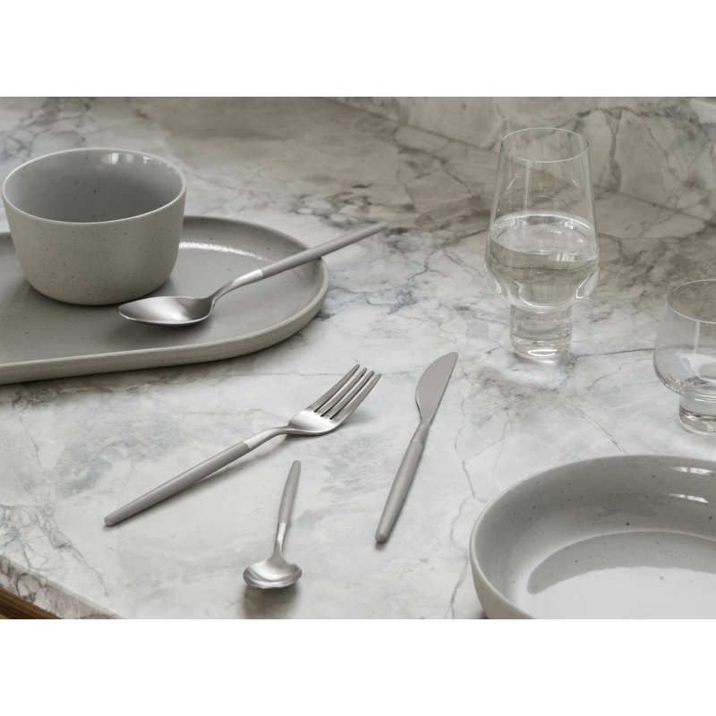 Plateau de service ovale en céramique SABLO, Gris