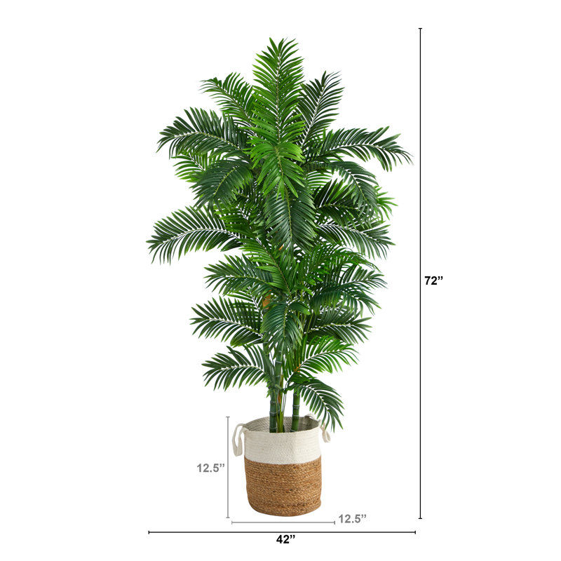 72'' Faux Palm Tree in Planter