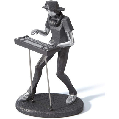 Music Decor Statue Musician Figurine Piano Sculpture Gifts Home Arts Polyresin 10Inch