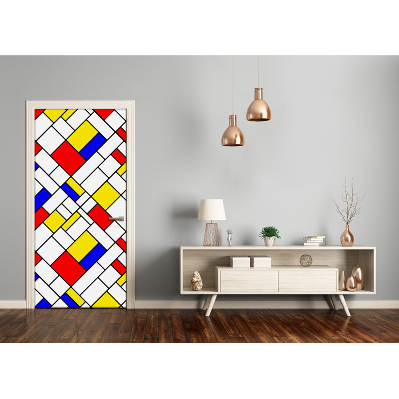 Abstract Wall Door Decal