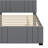 Full Upholstered Platform Bed With Trundle