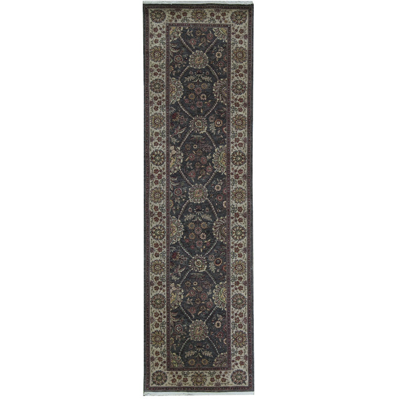 Hand-Knotted High-Quality Brown Runner